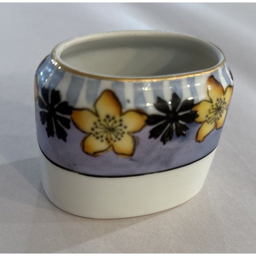 Vintage Porcelain Hand painted Salt Cellar, Noritake Japan EUC 2.5”x1.75”
